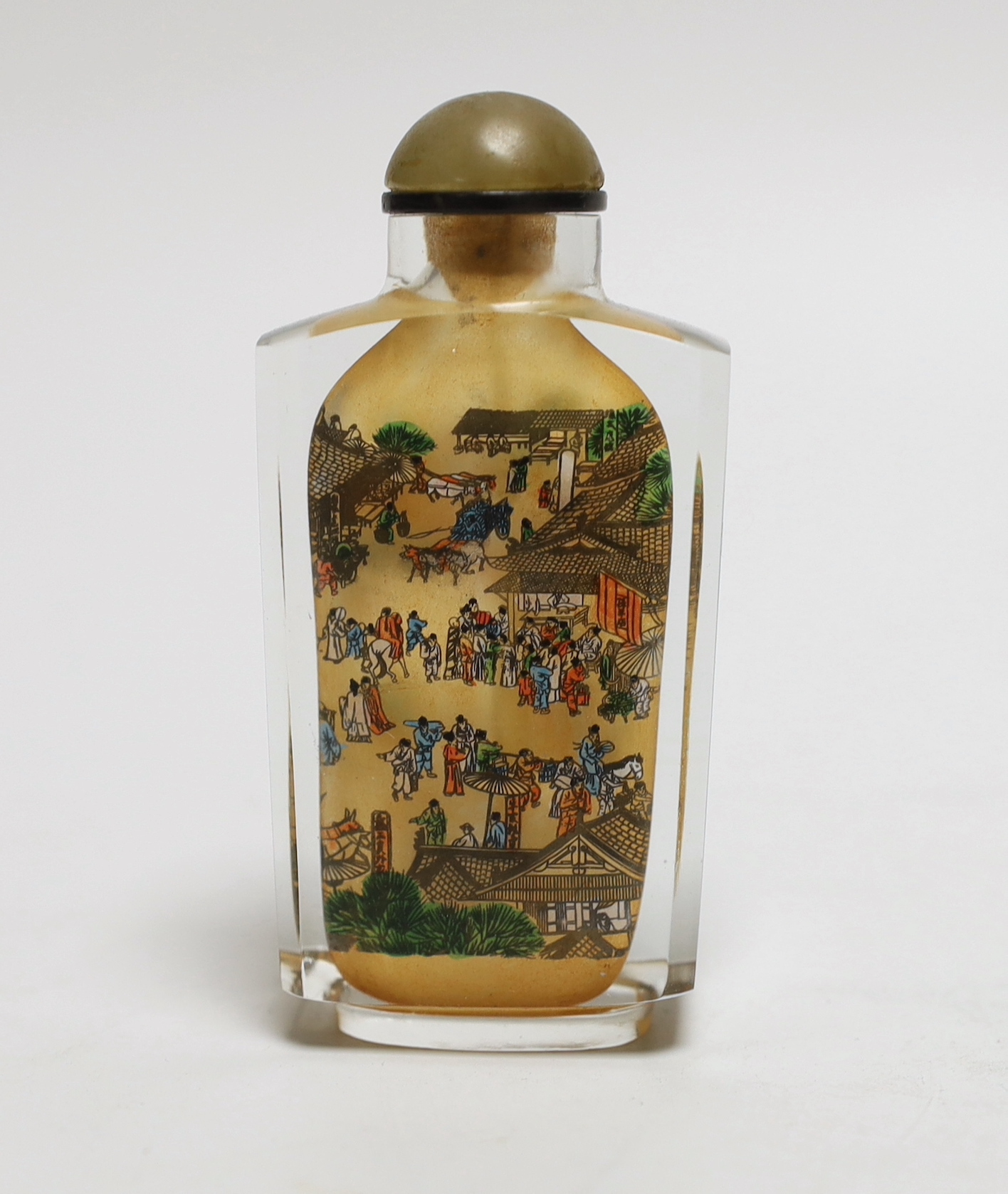 A Chinese inside painted snuff bottle, signed Yang Guoying, 9cm